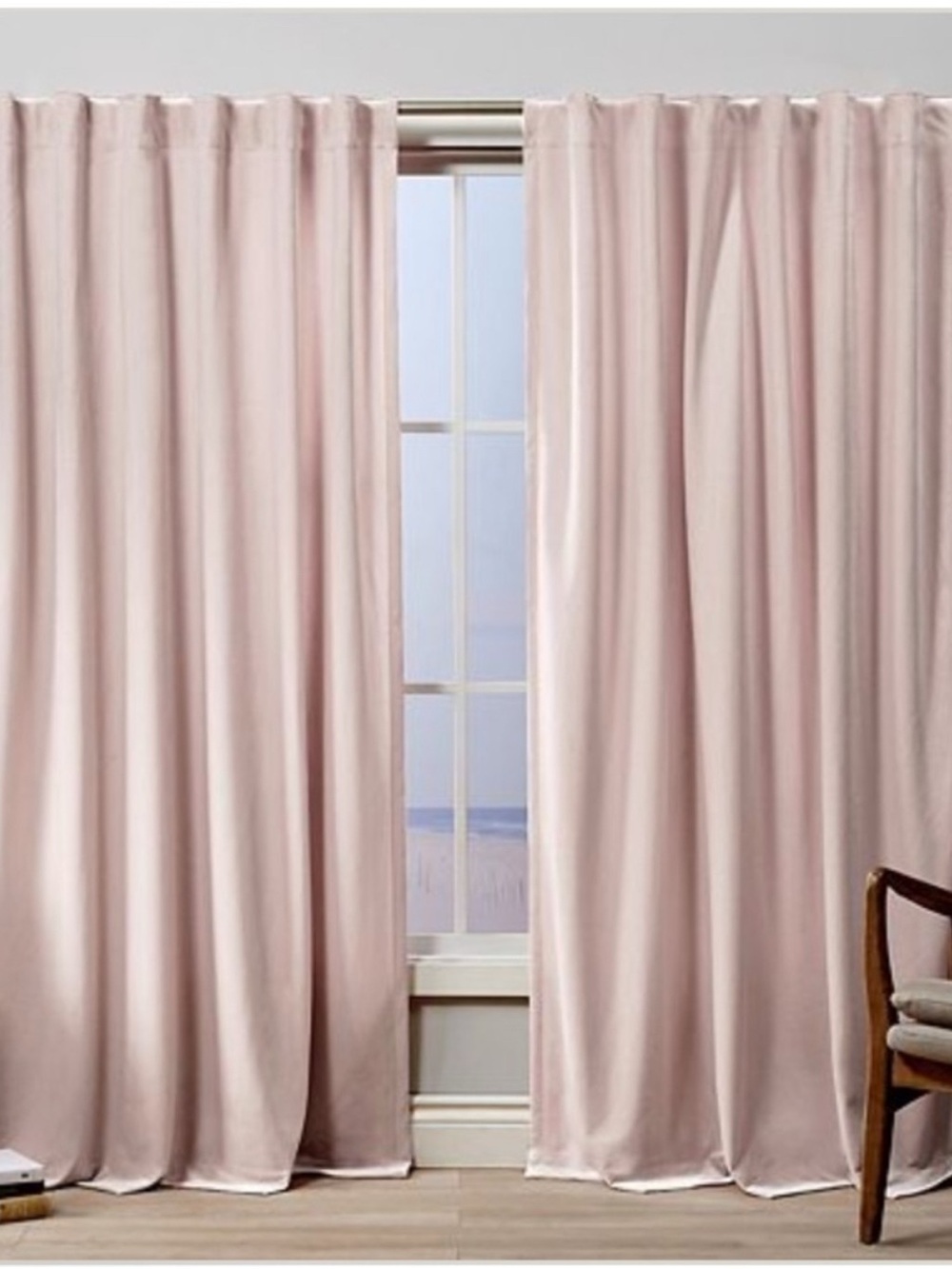 Exclusive Home Velvet Blush Heavyweight Curtain Set 52x96 #2